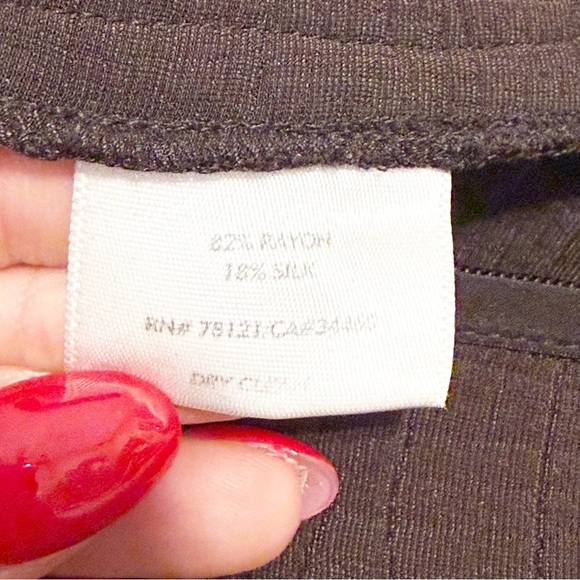 EILEEN FISHER Smooth Silk Blend Quilted Jacket Small Petite - Picture 4 of 9